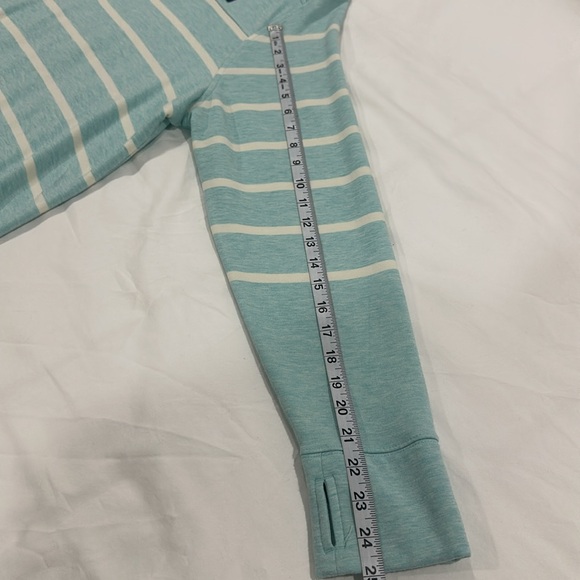 EUC Light Blue Striped Vineyard Quarter-Zip Pullover XXL - Picture 5 of 8